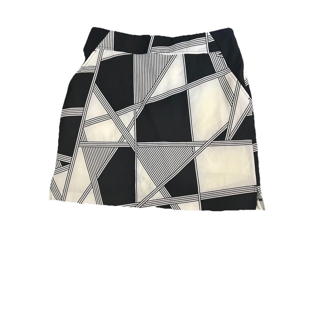 EP Pro Golf Active Skort Black White Geometric Print Womens SZ 8